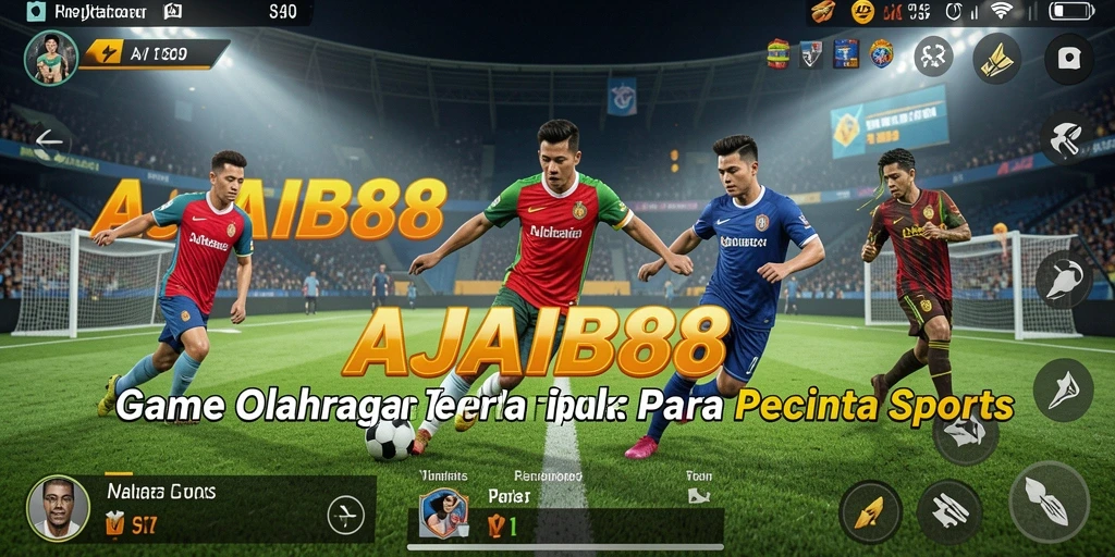 Tampilan gameplay seru dari AJAIB88 dengan aksi olahraga mendebarkan.