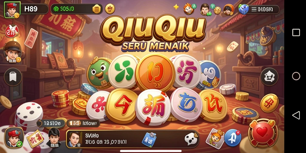 Tampilan gameplay seru QiuQiu di H89.