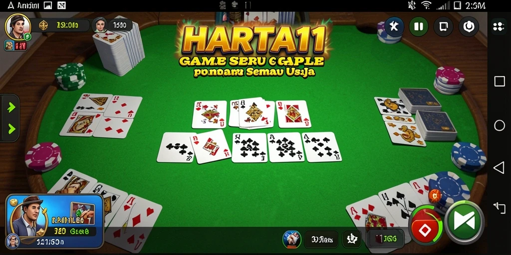 Tampilan gameplay seru dan interaktif dari HARTA11.