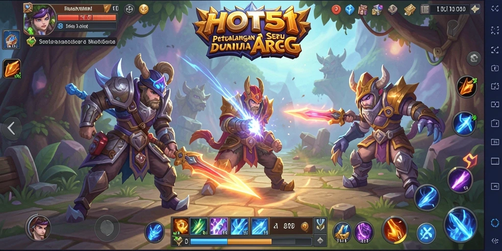 Tampilan gameplay <strong>HOT51</strong> yang mengasyikkan dengan aksi ARPG yang seru.