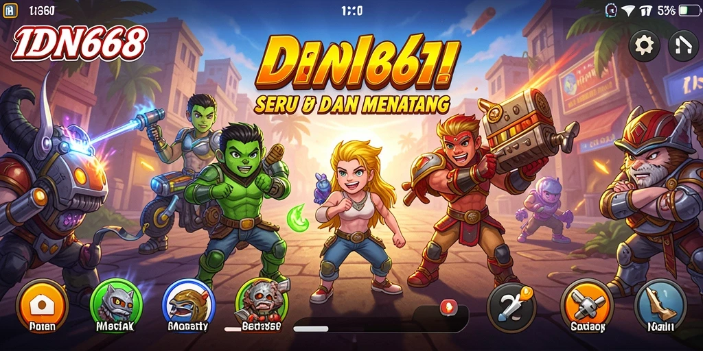 Tampilan gameplay seru dan menantang dari IDN668.