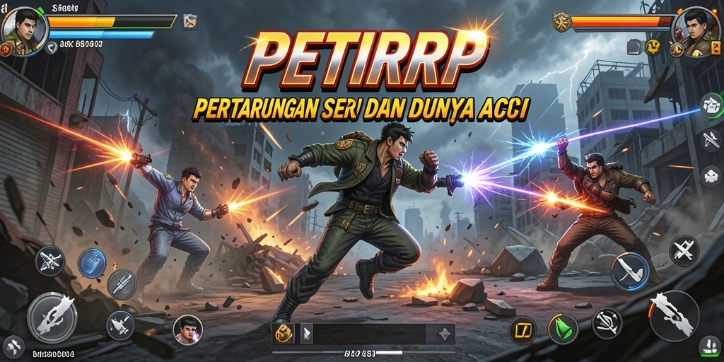 Tampilan gameplay PETIRRP yang penuh aksi dan seru.