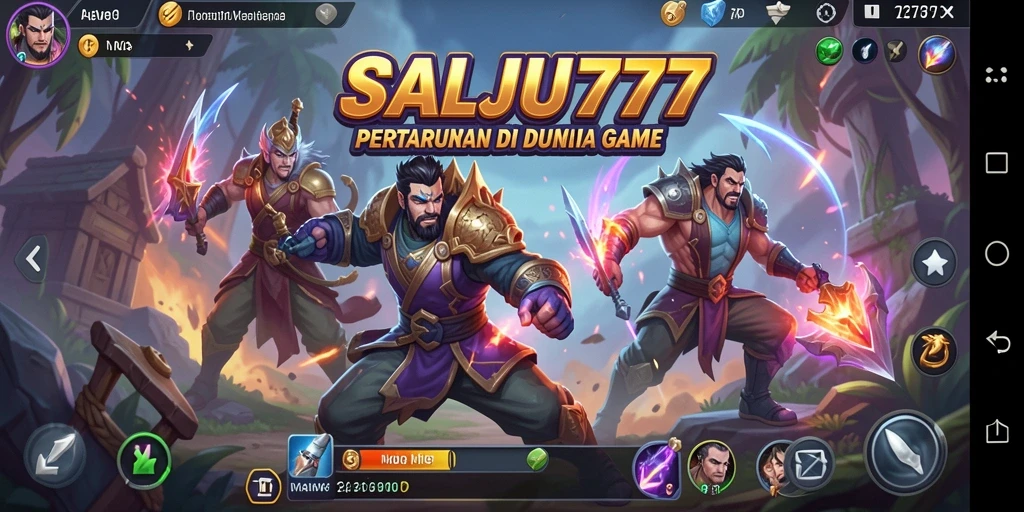 Tampilan gameplay memukau dari SALJU777 dengan pertarungan yang intens.