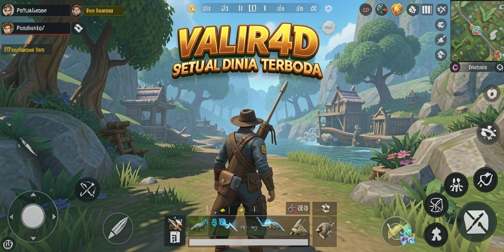 Tampilan gameplay VALIR4D yang menakjubkan di dunia terbuka.