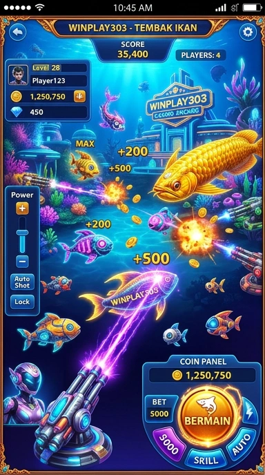 Tampilan utama aplikasi winplay303 dengan navigasi yang mudah.